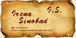 Irena Sinobad vizit kartica